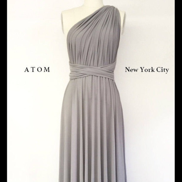 light gray infinity dress
